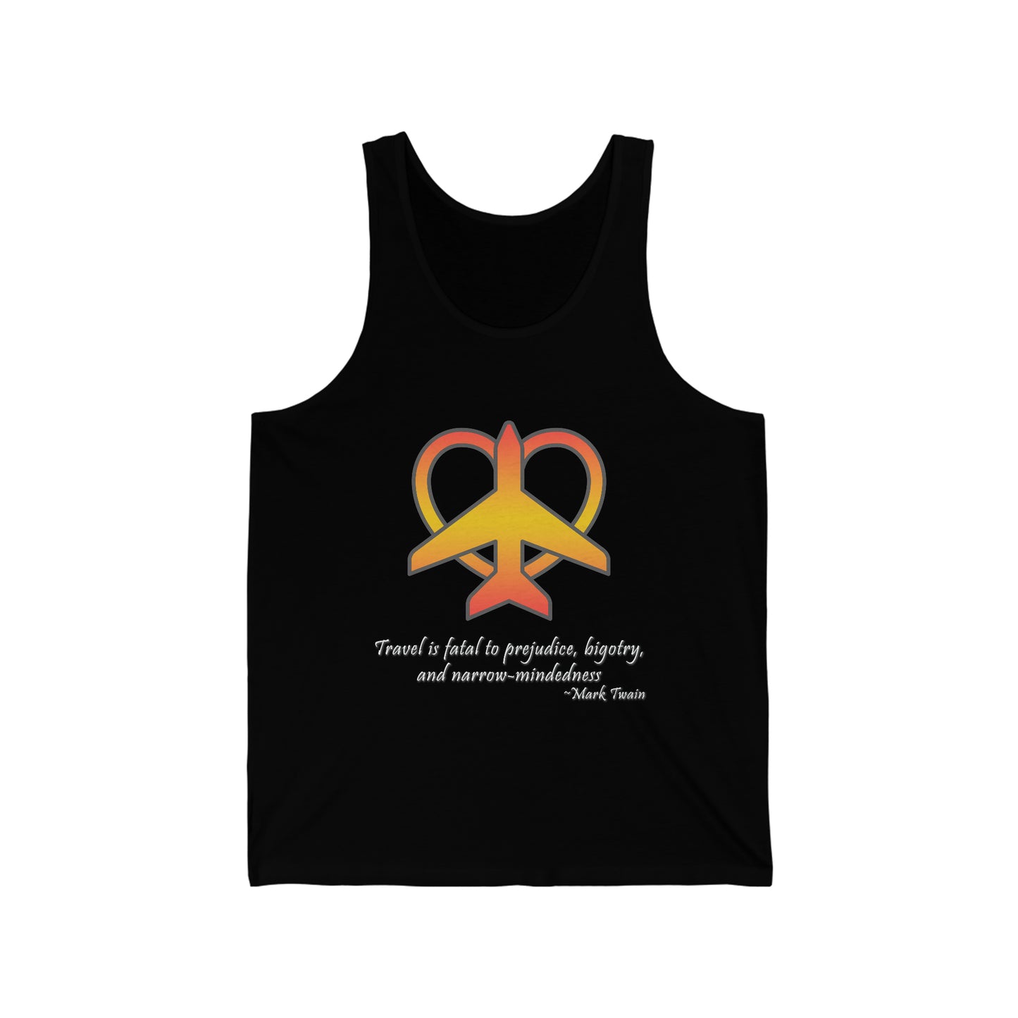 Travel - Fatal to Prejudice Tank Top (Orange/Yellow)