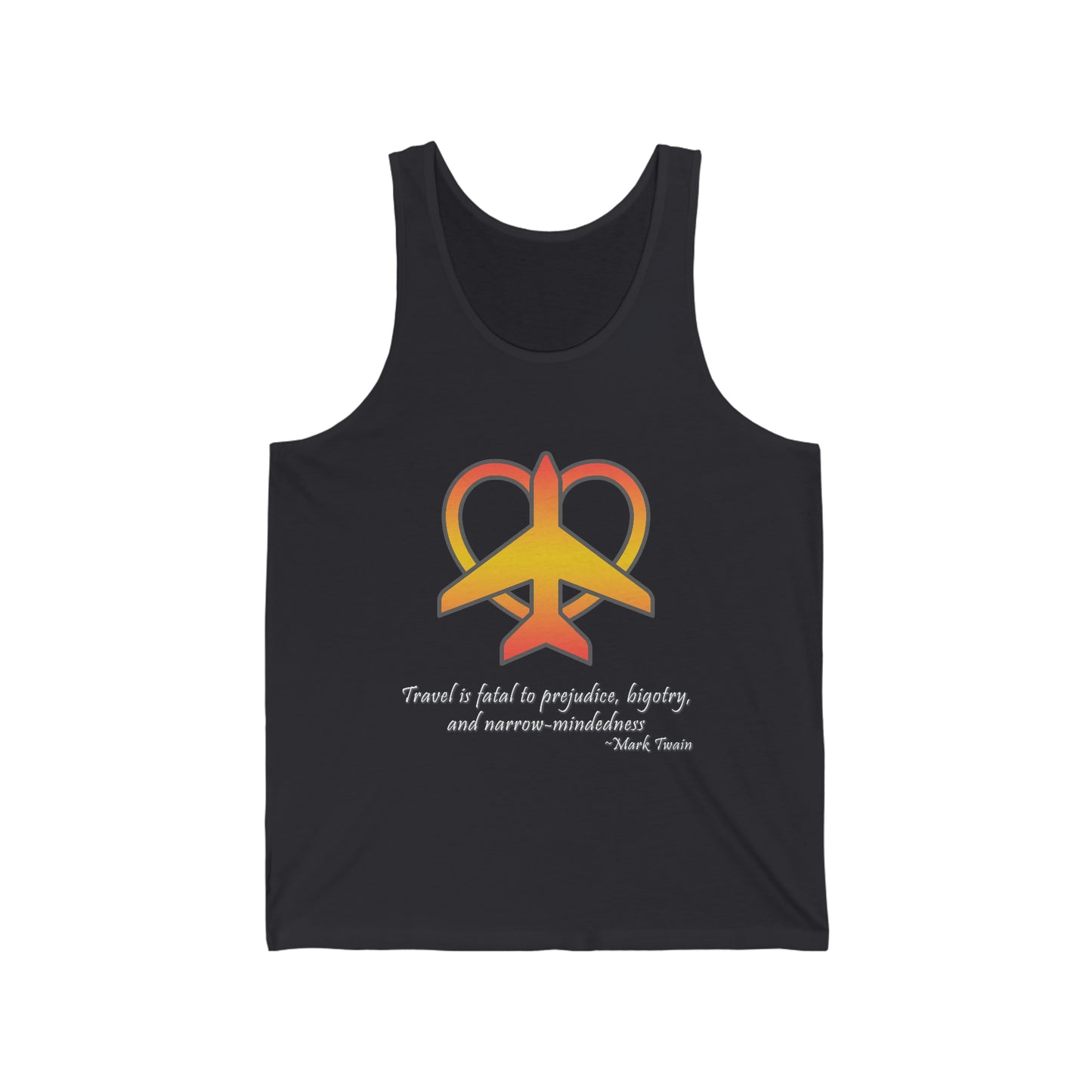 Travel - Fatal to Prejudice Tank Top (Orange/Yellow)
