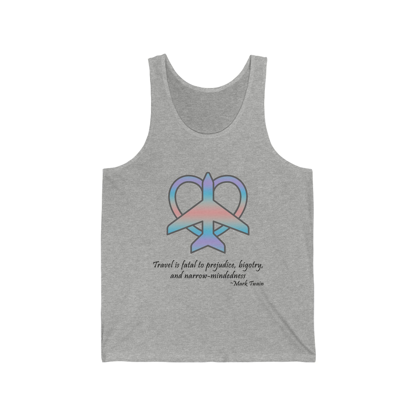 Travel - Fatal to Prejudice Tank Top (Pastels)