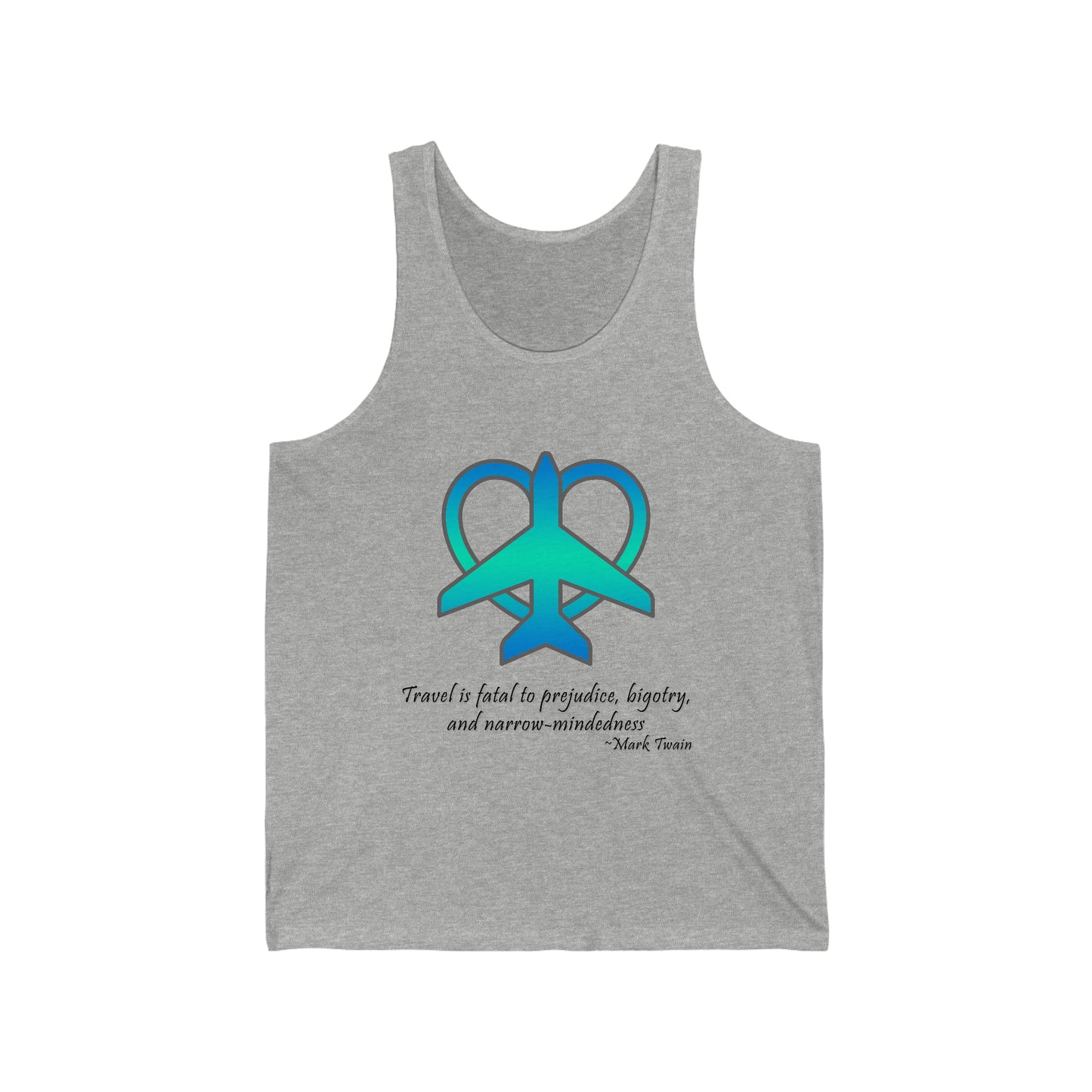 Travel - Fatal to Prejudice Tank Top (Blue/Green)