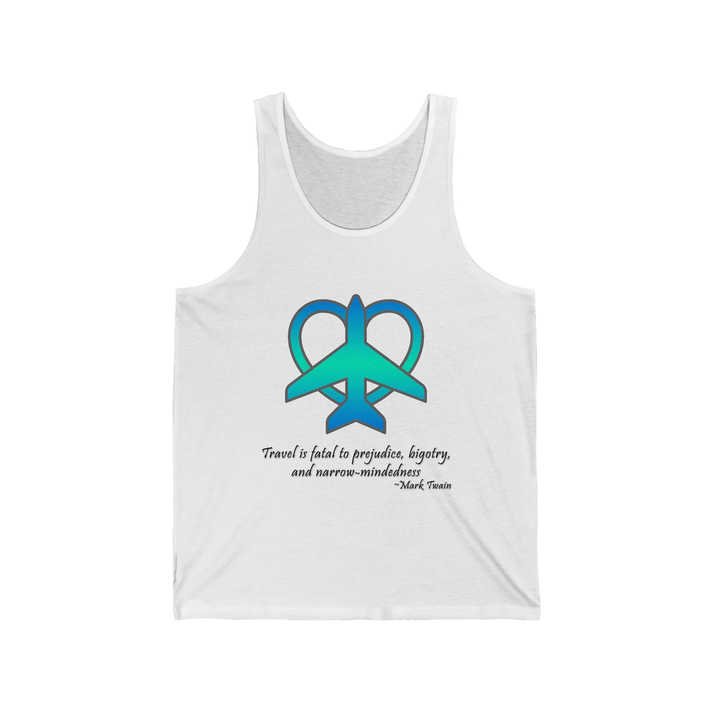 Travel - Fatal to Prejudice Tank Top (Blue/Green)