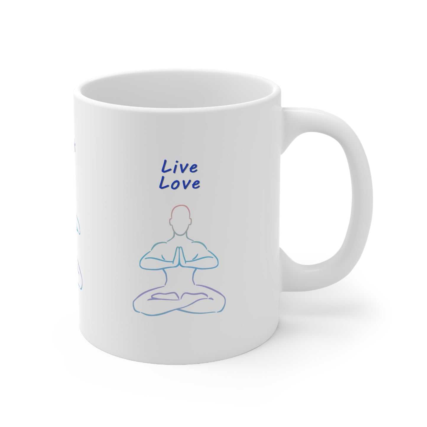 Think, Speak, Live Love 11 oz White Ceramic Mug