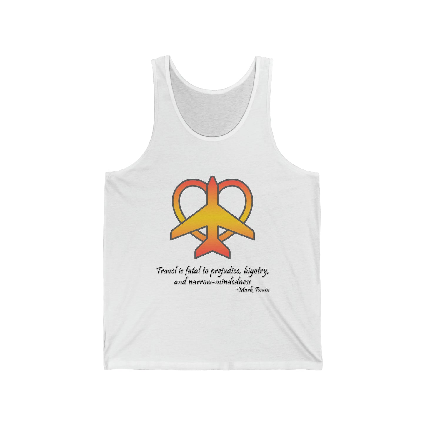 Travel - Fatal to Prejudice Tank Top (Orange/Yellow)