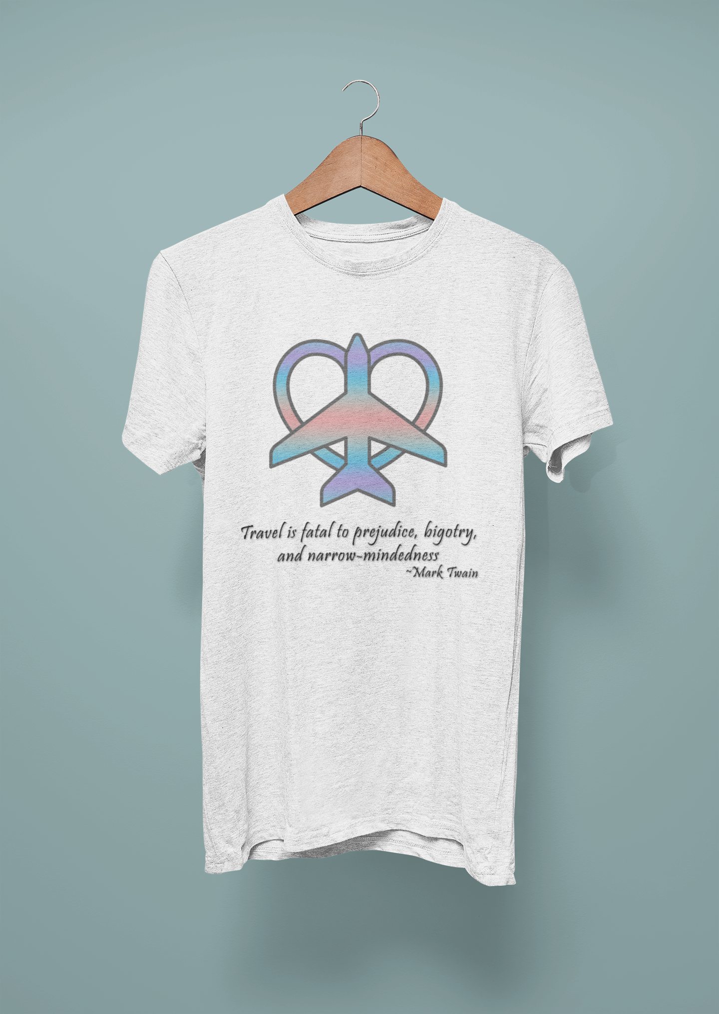 Travel - Fatal to Prejudice T-shirt (Pastels)