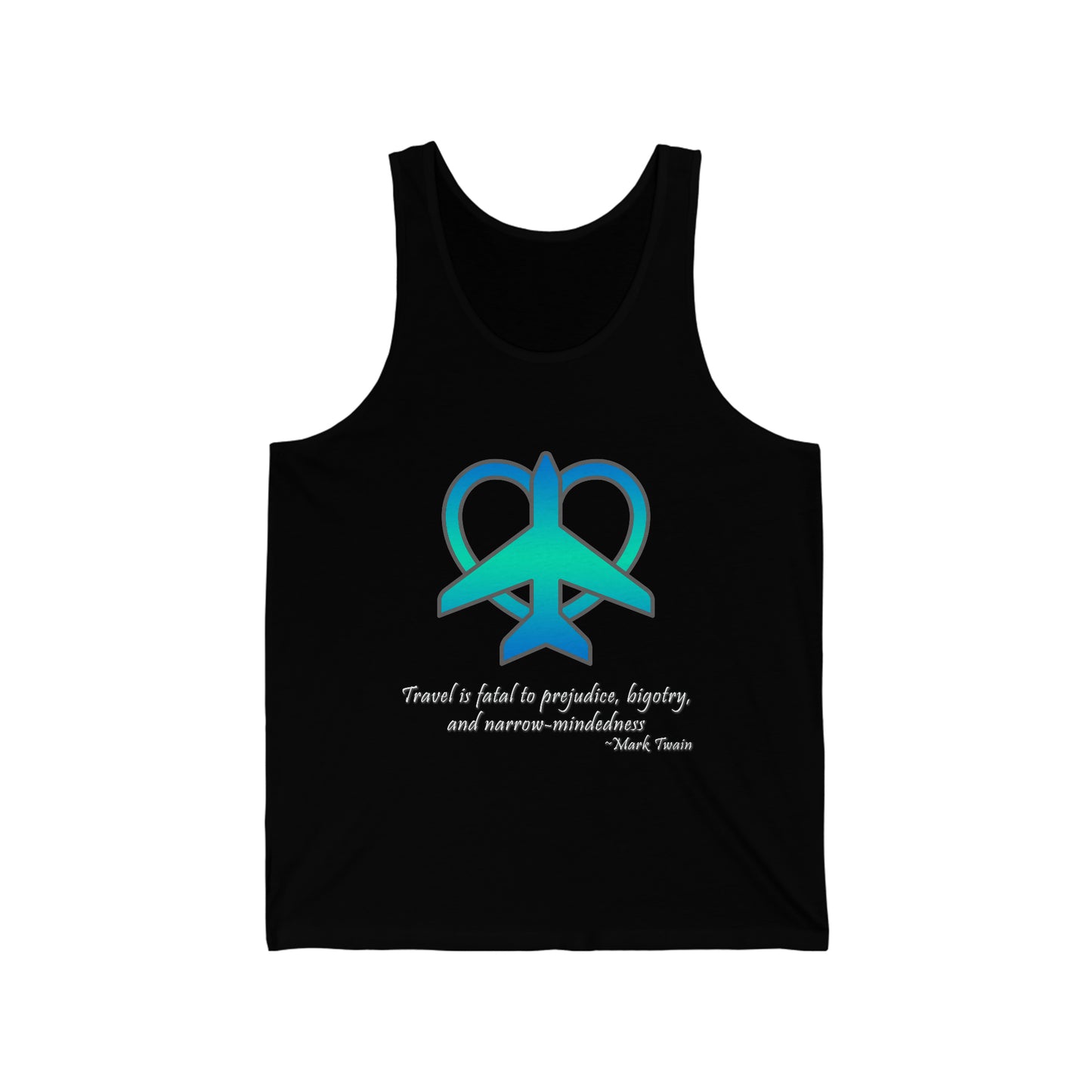 Travel - Fatal to Prejudice Tank Top (Blue/Green)