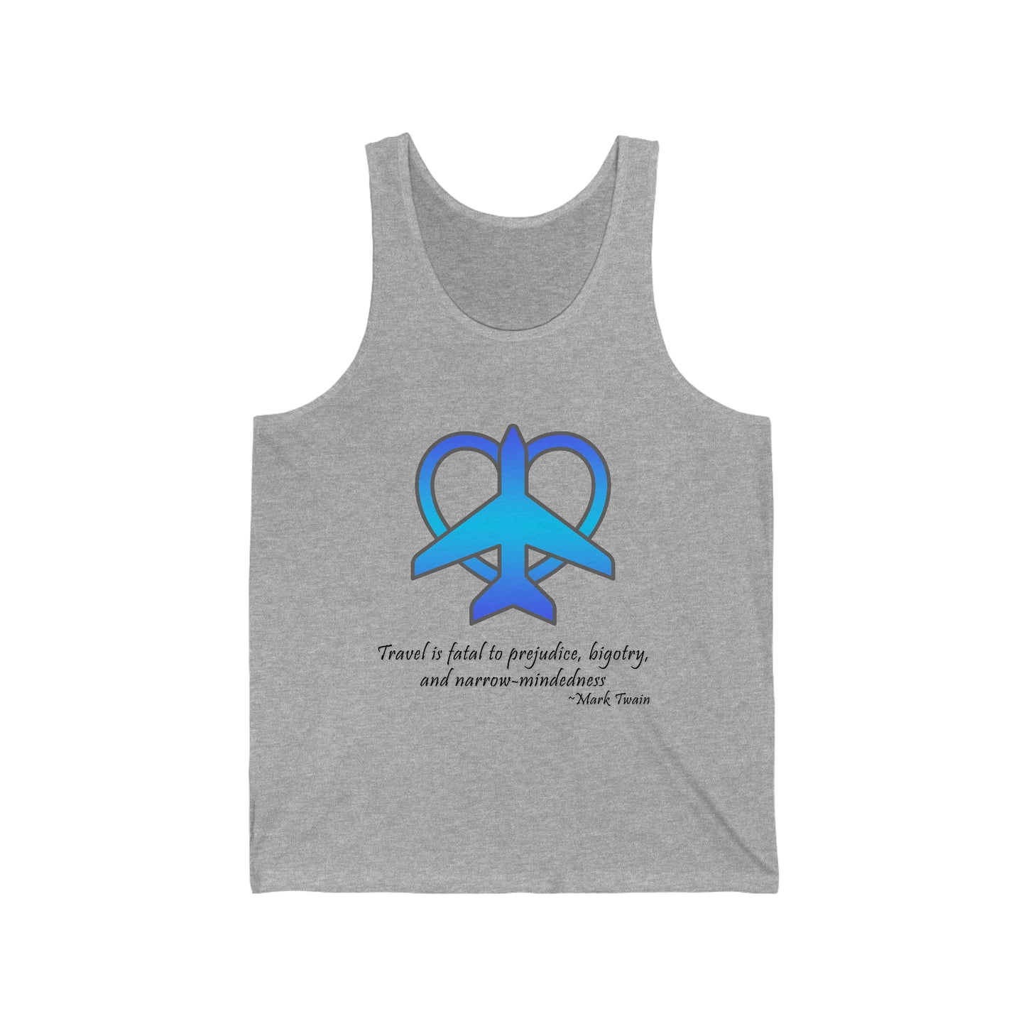 Travel - Fatal to Prejudice Tank Top (Blue)