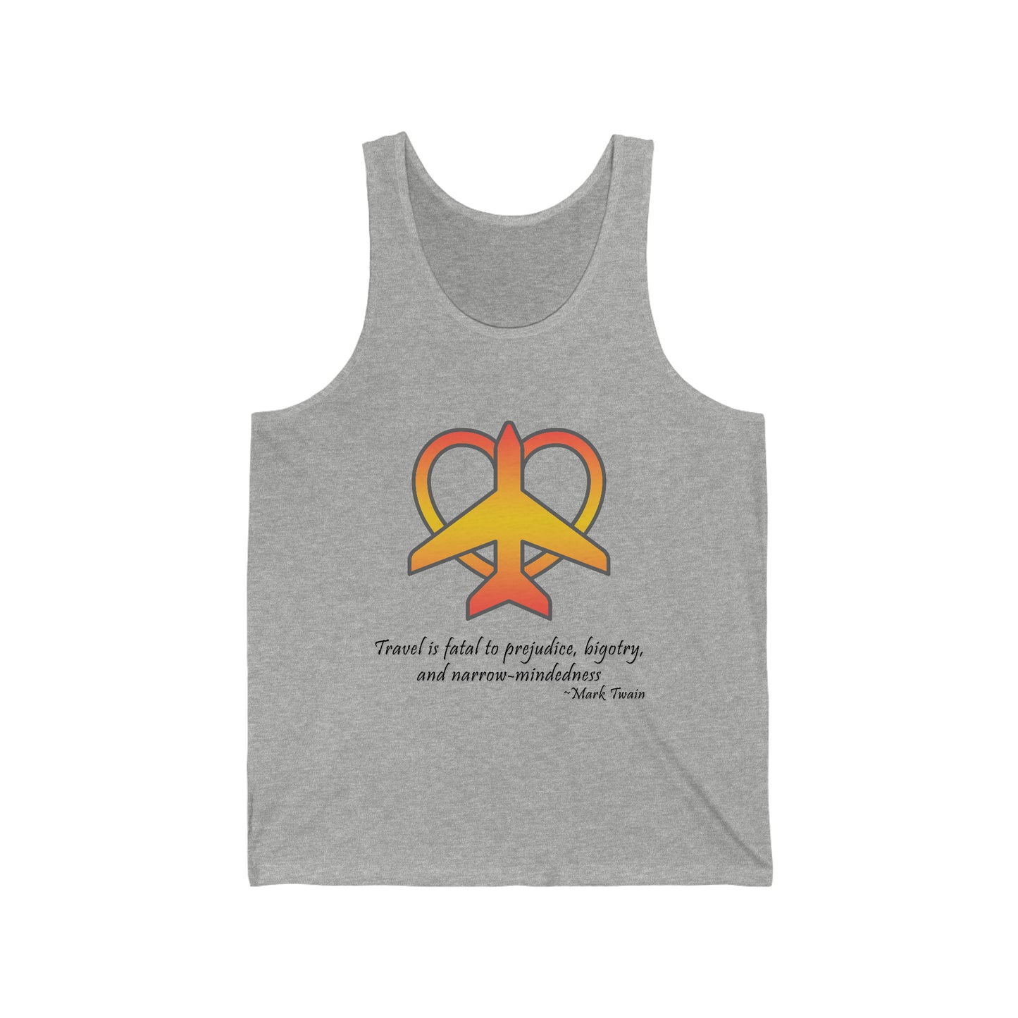 Travel - Fatal to Prejudice Tank Top (Orange/Yellow)