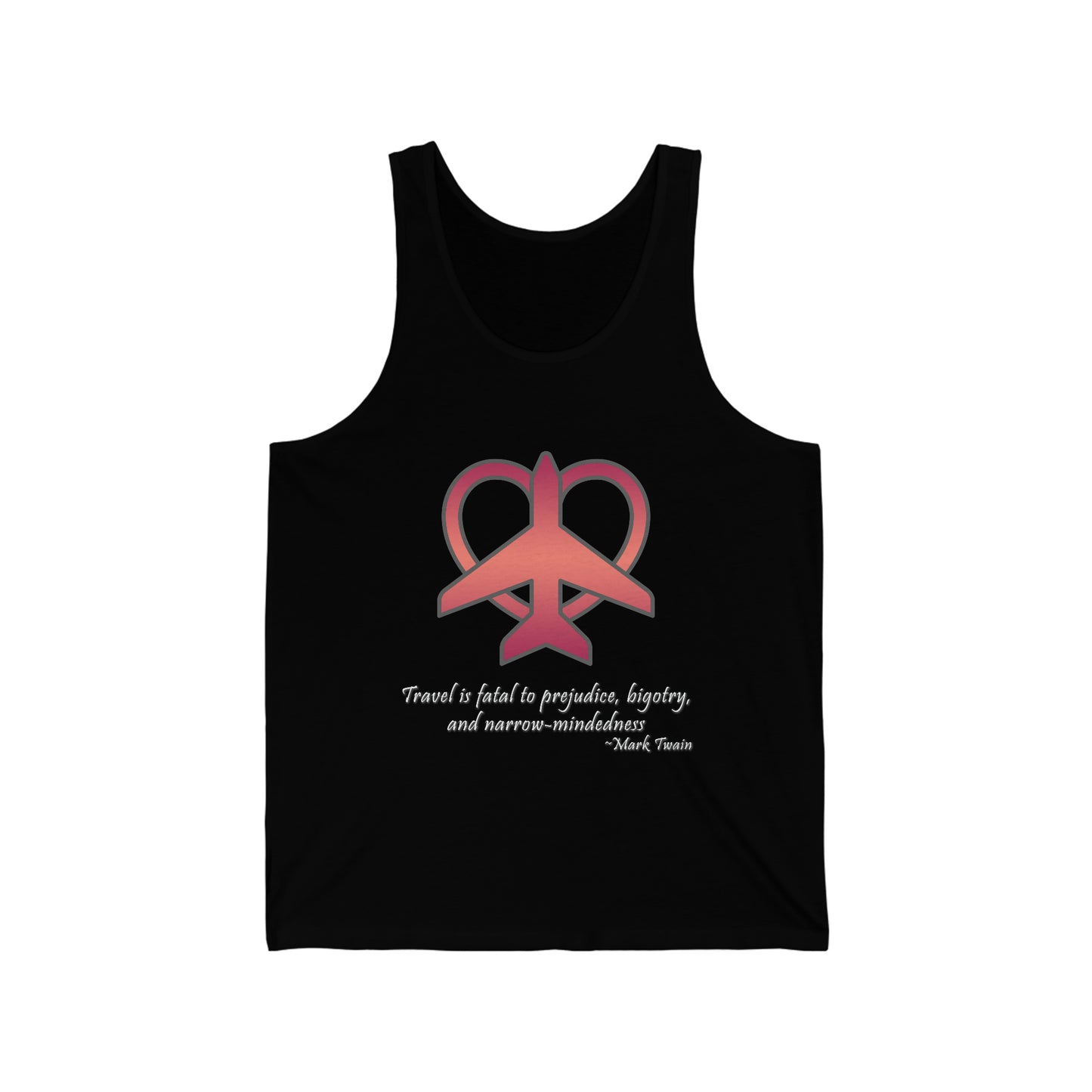 Travel - Fatal to Prejudice Tank Top (Red/Pink)