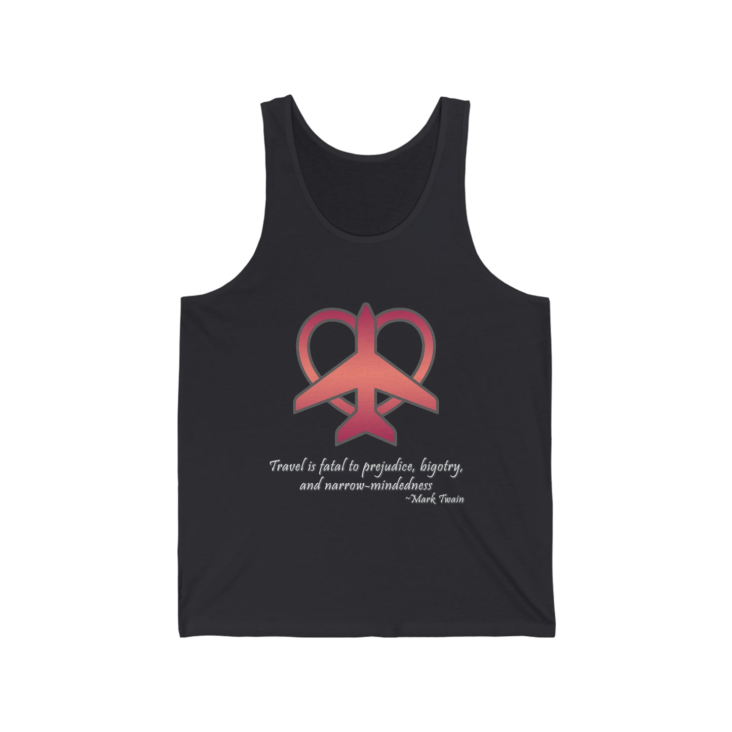 Travel - Fatal to Prejudice Tank Top (Red/Pink)