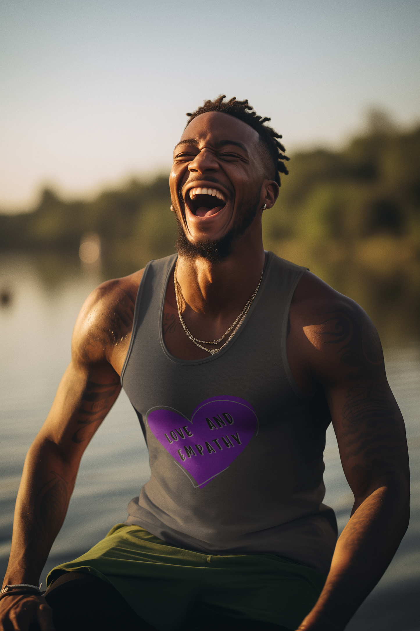 Love and Empathy Logo Unisex Jersey Tank