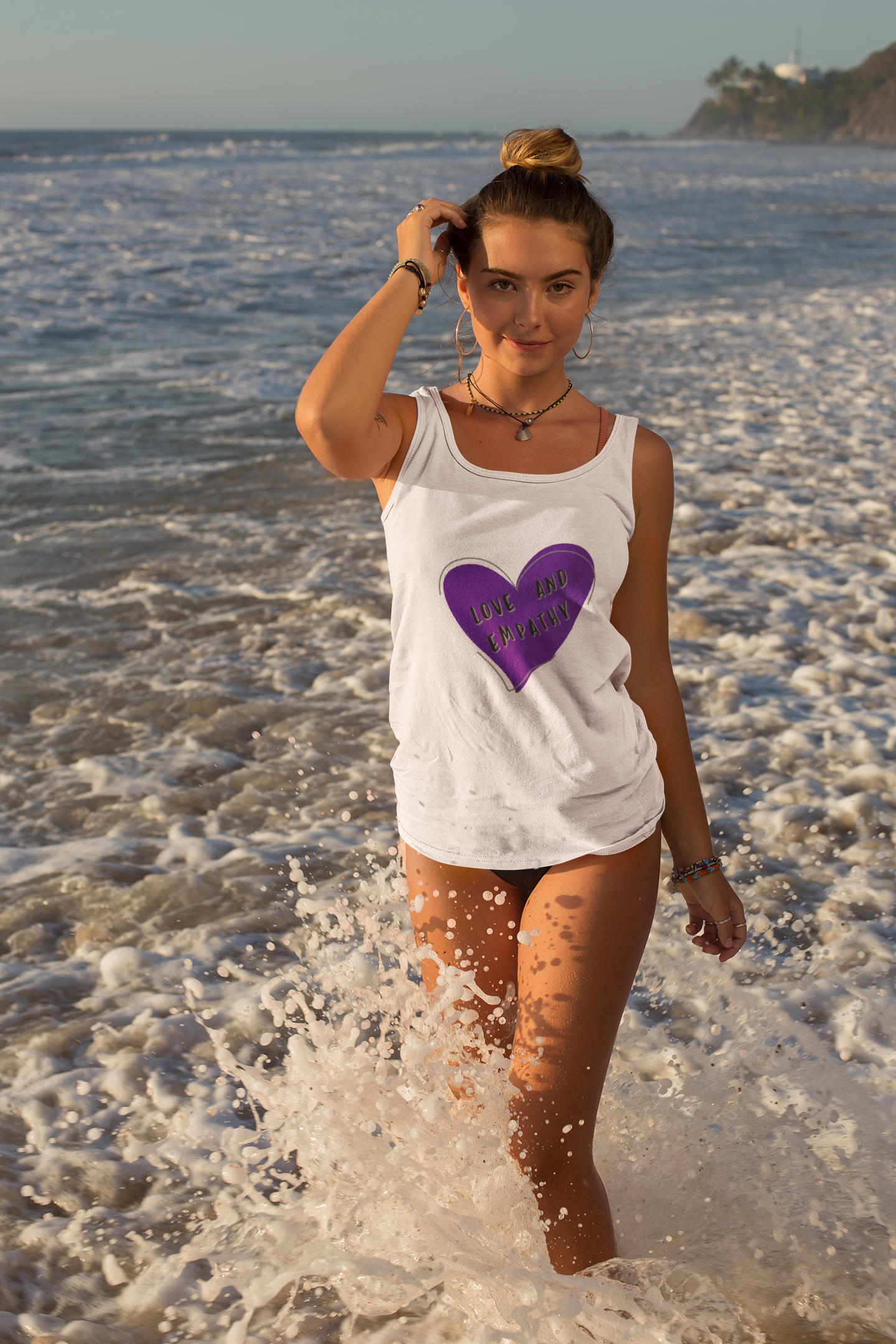 Love and Empathy Logo Unisex Jersey Tank