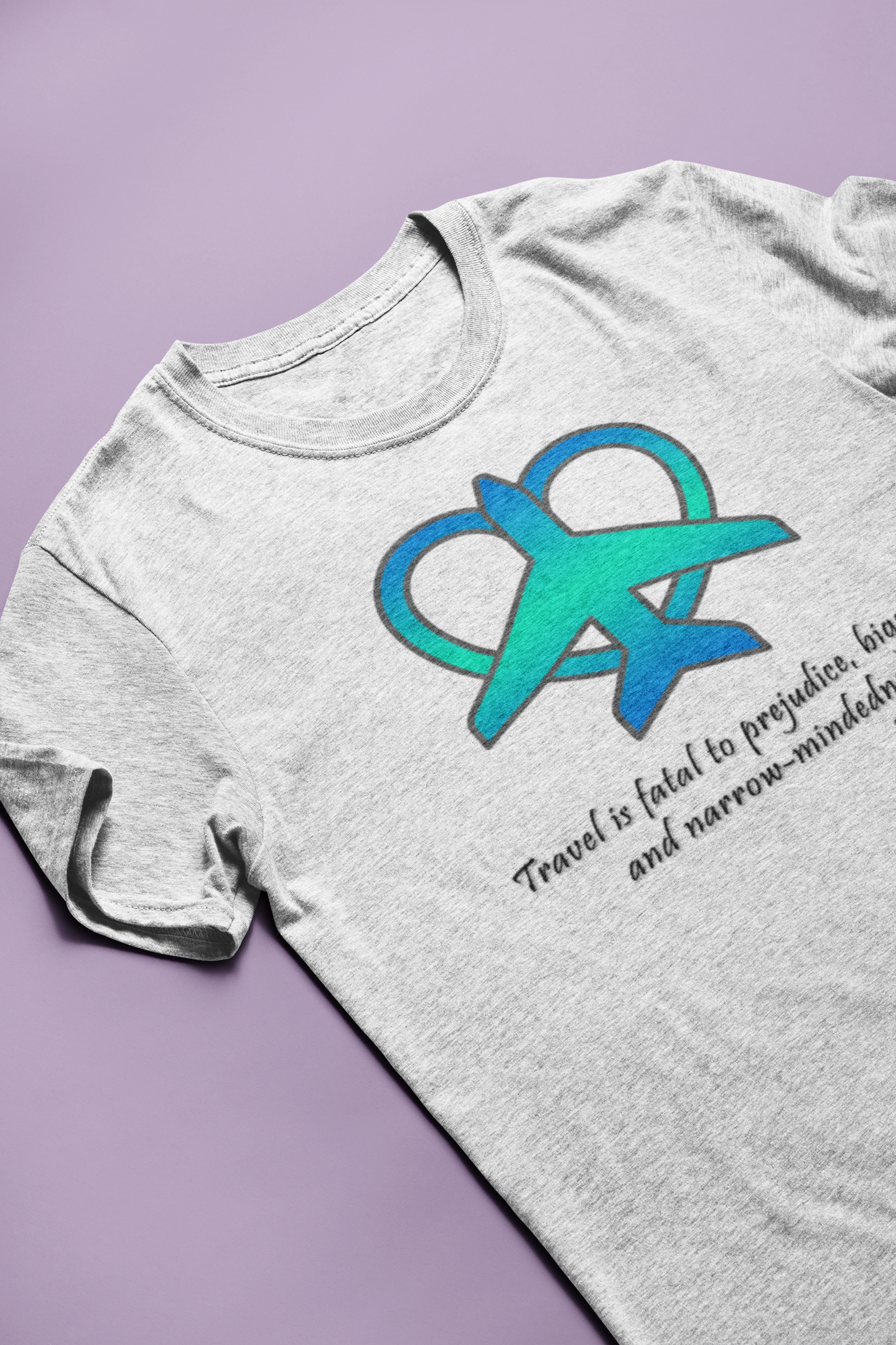 Travel - Fatal to Prejudice T-shirt (Blue/Green)
