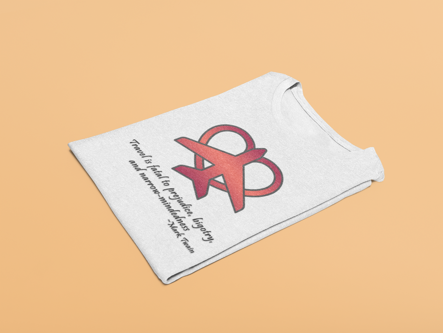 Travel - Fatal to Prejudice T-shirt (Red/Pink)