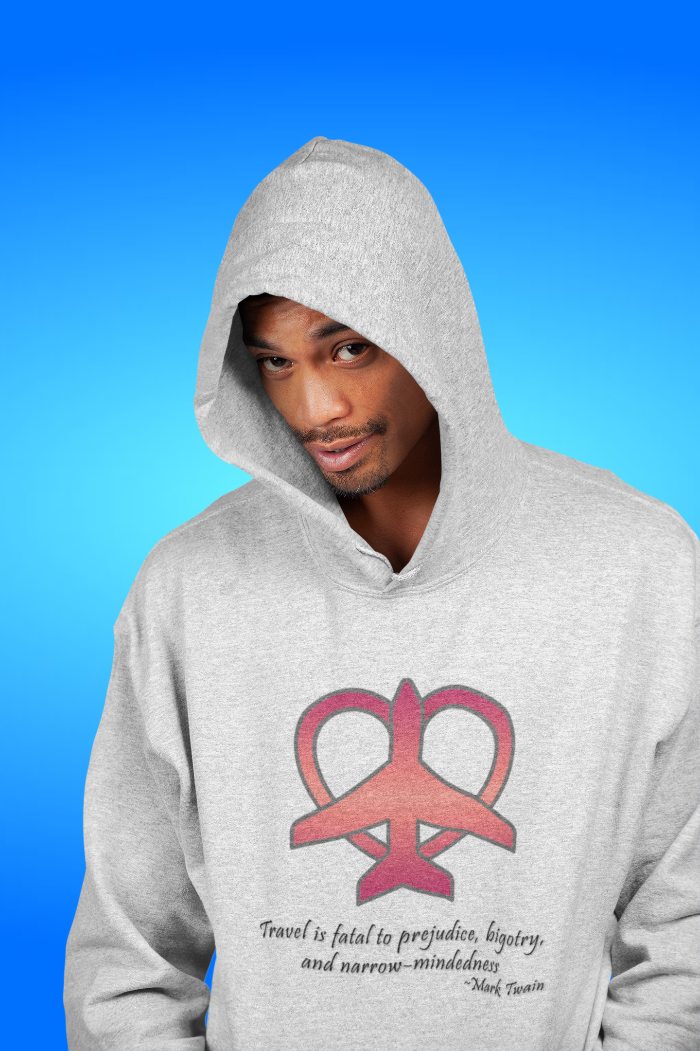 Travel - Fatal to Prejudice Hoodie (Red/Pink)