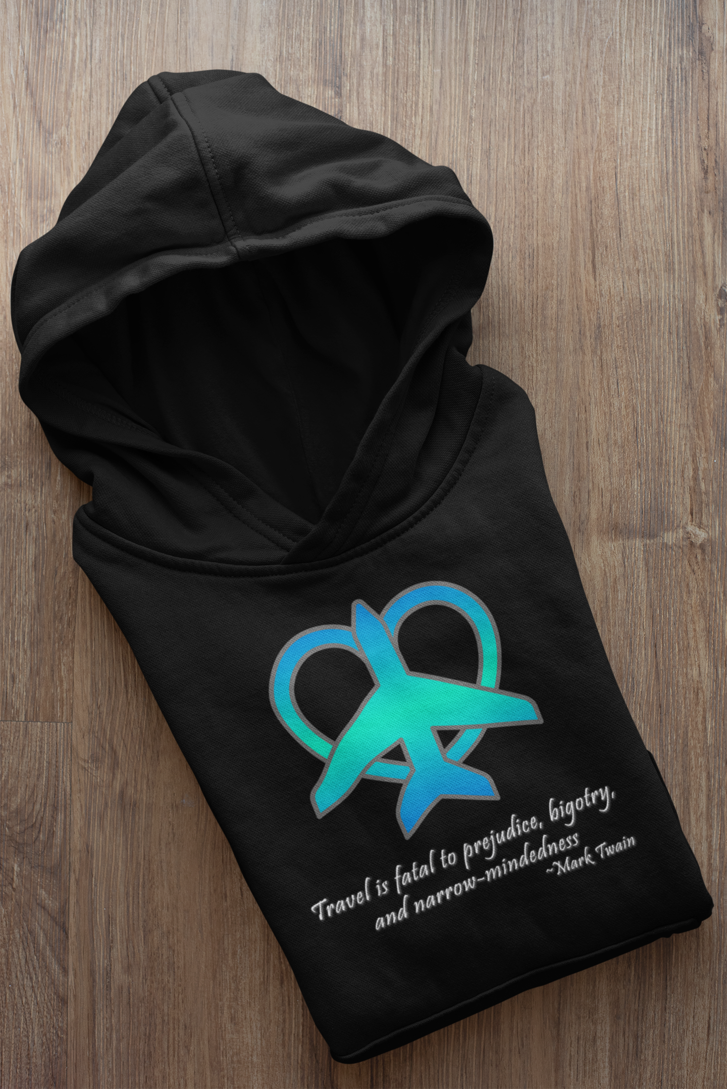 Travel - Fatal to Prejudice Hoodie (Blue/Green)