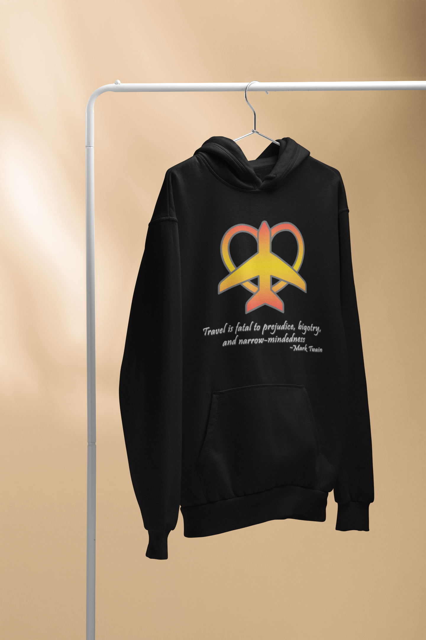 Travel - Fatal to Prejudice Hoodie (Orange/Yellow)