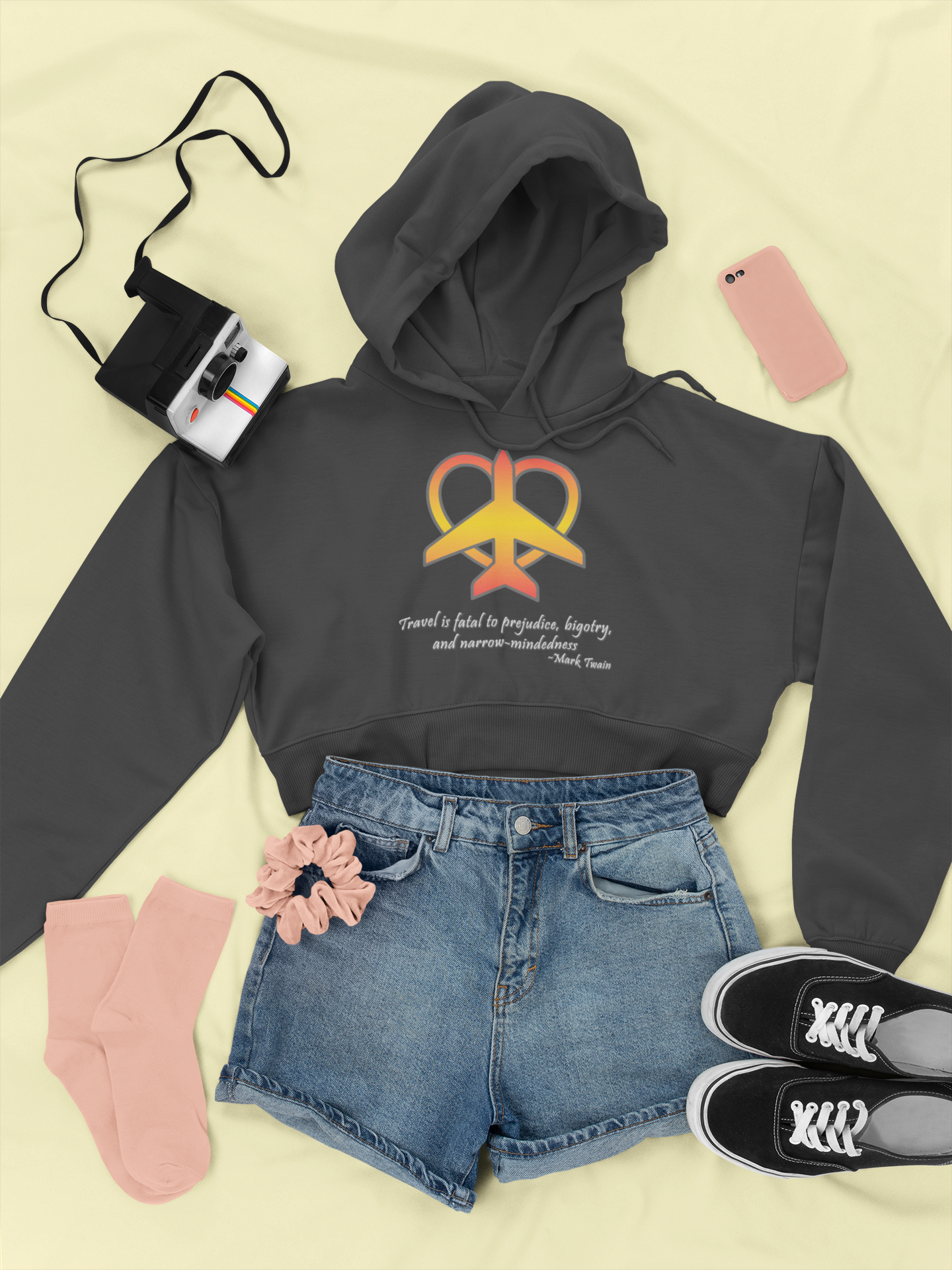 Travel - Fatal to Prejudice Hoodie (Orange/Yellow)