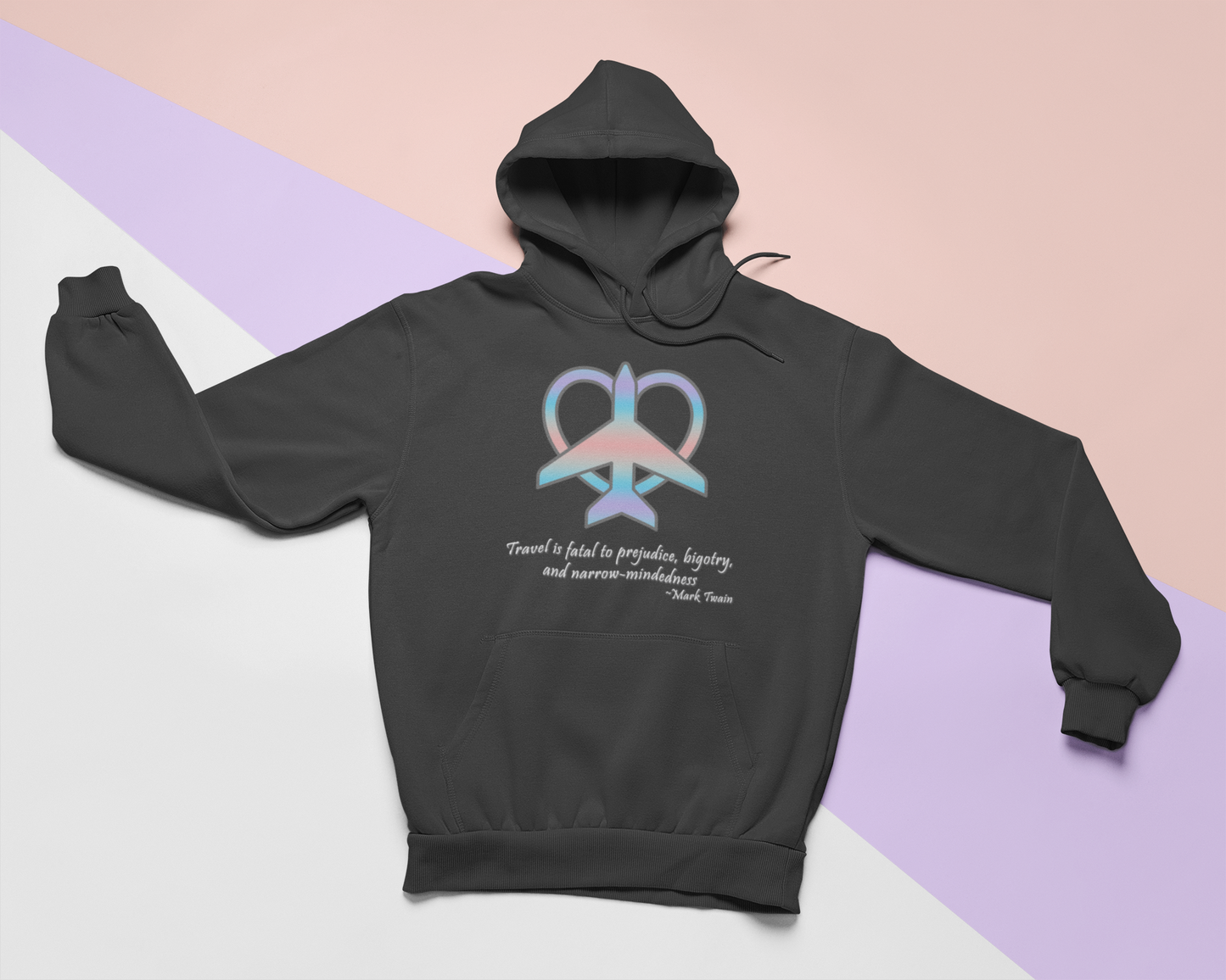Travel - Fatal to Prejudice Hoodie (Pastels)