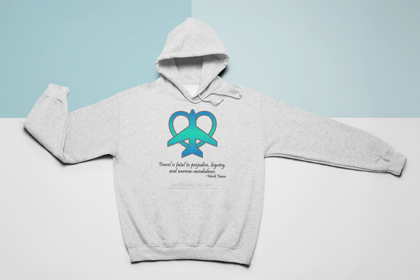Travel - Fatal to Prejudice Hoodie (Blue/Green)