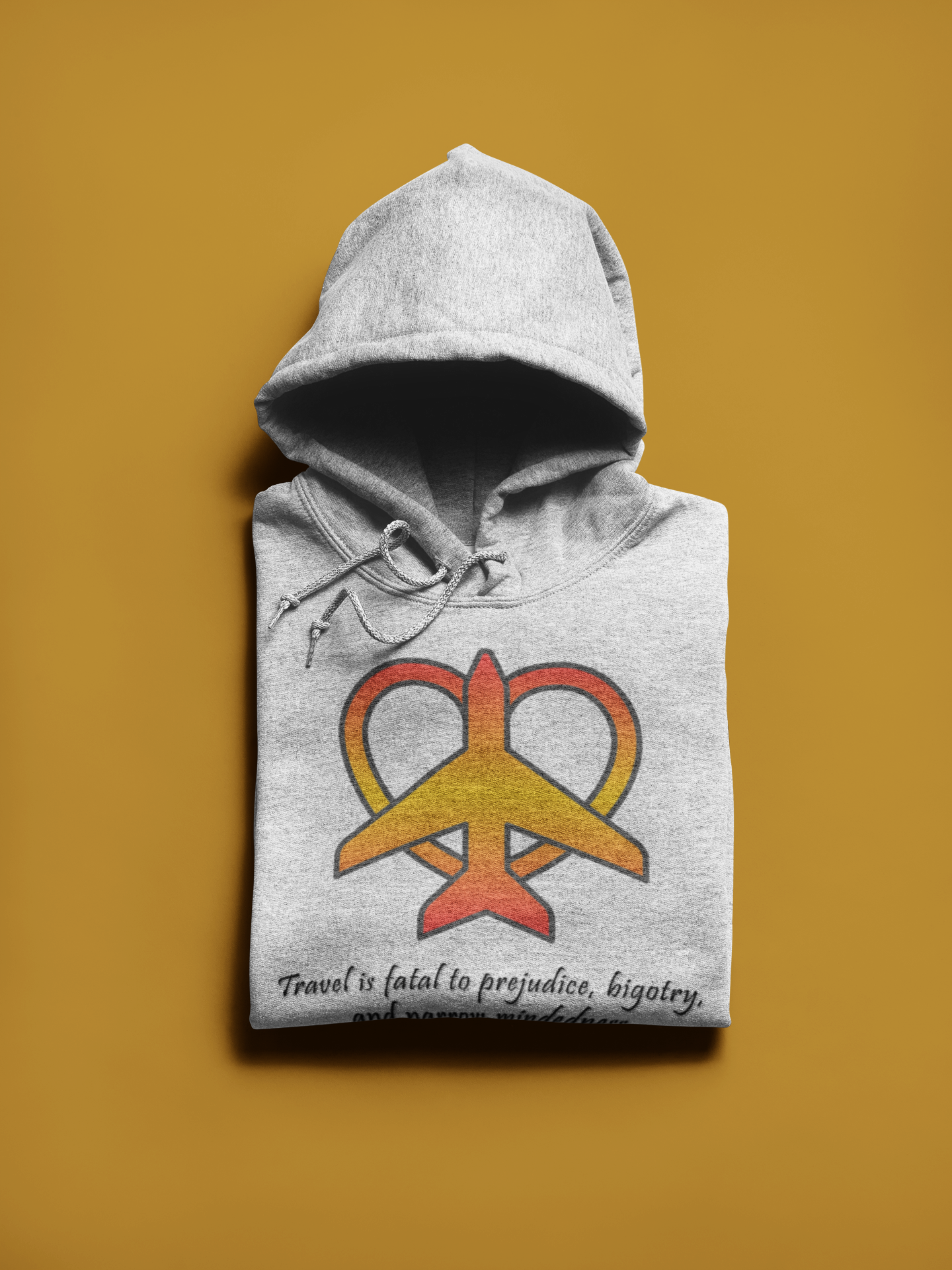 Travel - Fatal to Prejudice Hoodie (Orange/Yellow)