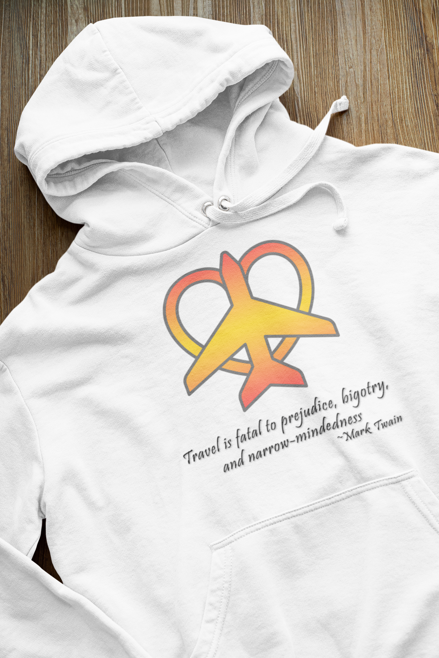 Travel - Fatal to Prejudice Hoodie (Orange/Yellow)