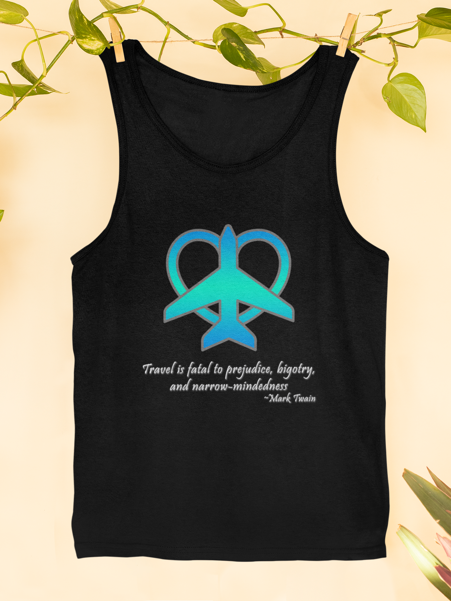 Travel - Fatal to Prejudice Tank Top (Blue/Green)