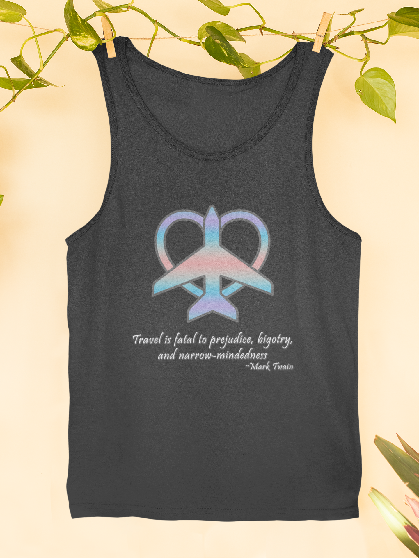 Travel - Fatal to Prejudice Tank Top (Pastels)