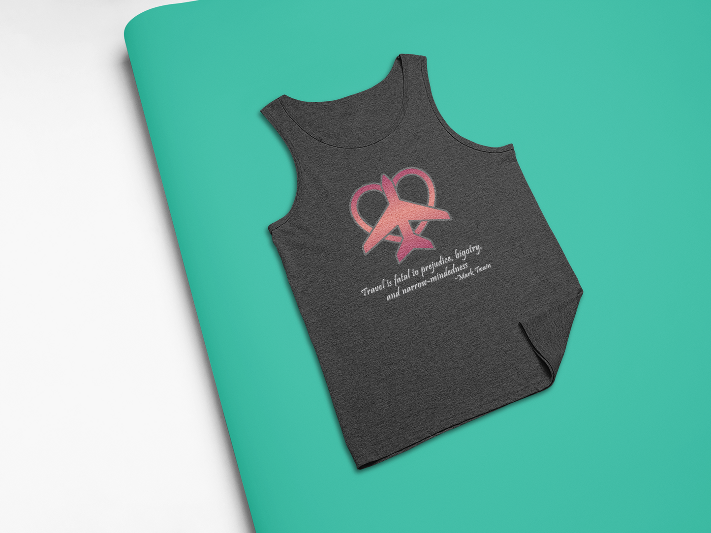 Travel - Fatal to Prejudice Tank Top (Red/Pink)