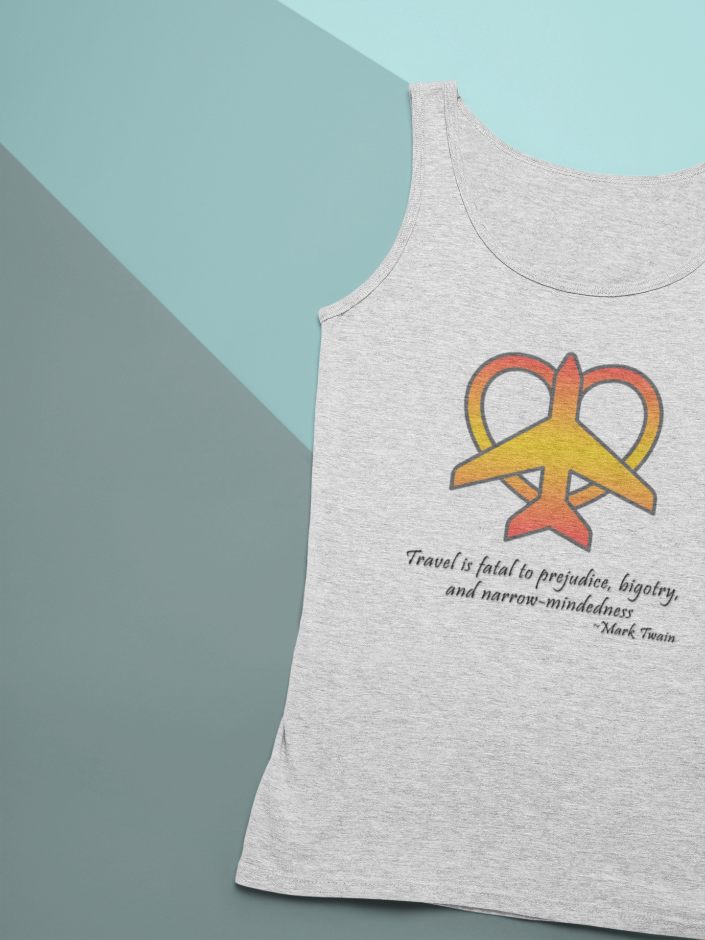 Travel - Fatal to Prejudice Tank Top (Orange/Yellow)