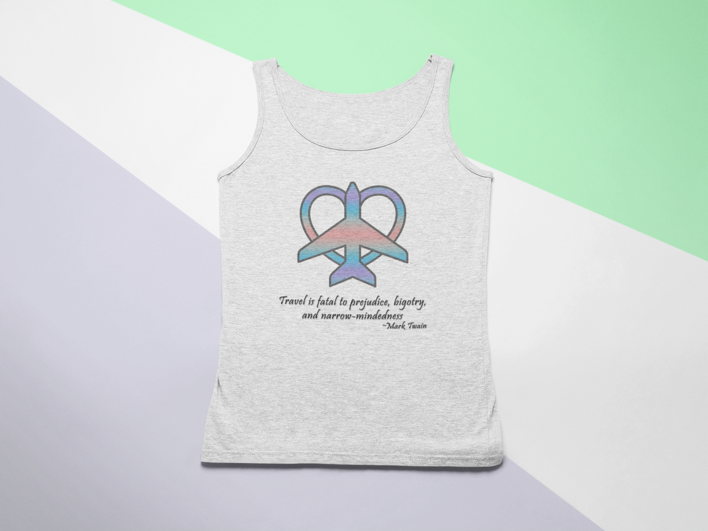 Travel - Fatal to Prejudice Tank Top (Pastels)