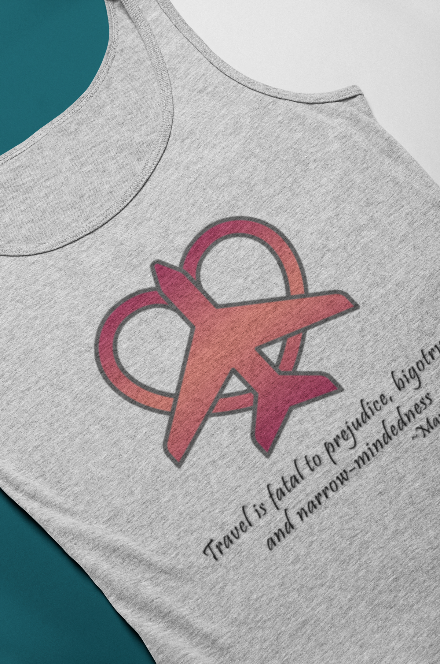 Travel - Fatal to Prejudice Tank Top (Red/Pink)