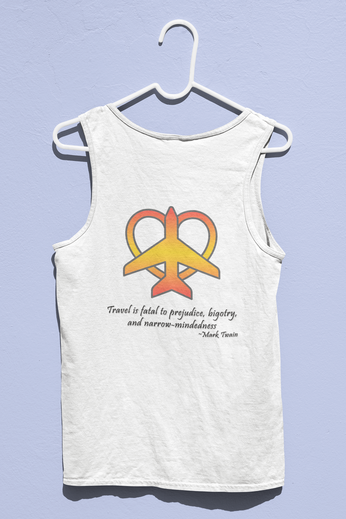 Travel - Fatal to Prejudice Tank Top (Orange/Yellow)