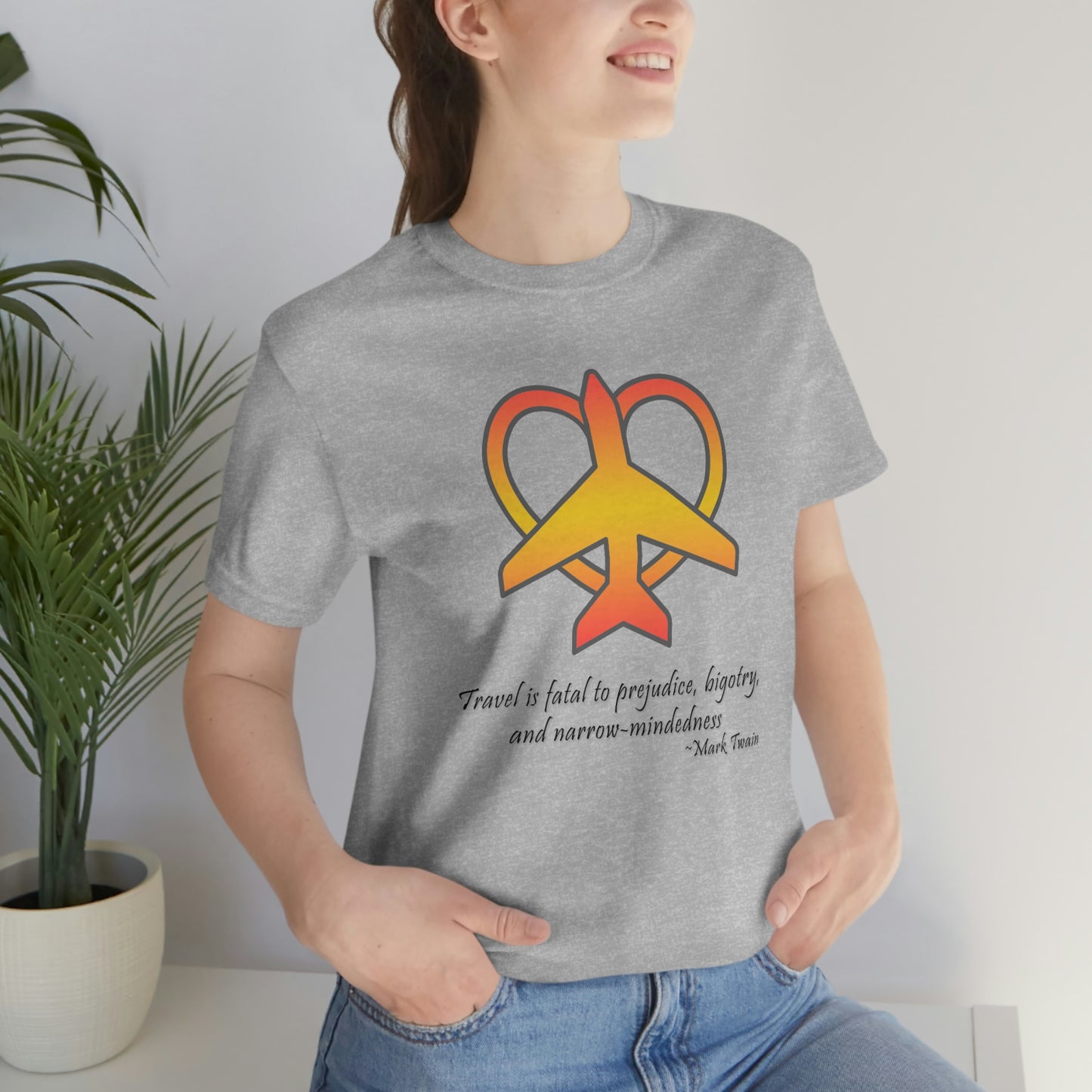 Travel - Fatal to Prejudice T-shirt (Orange/Yellow)