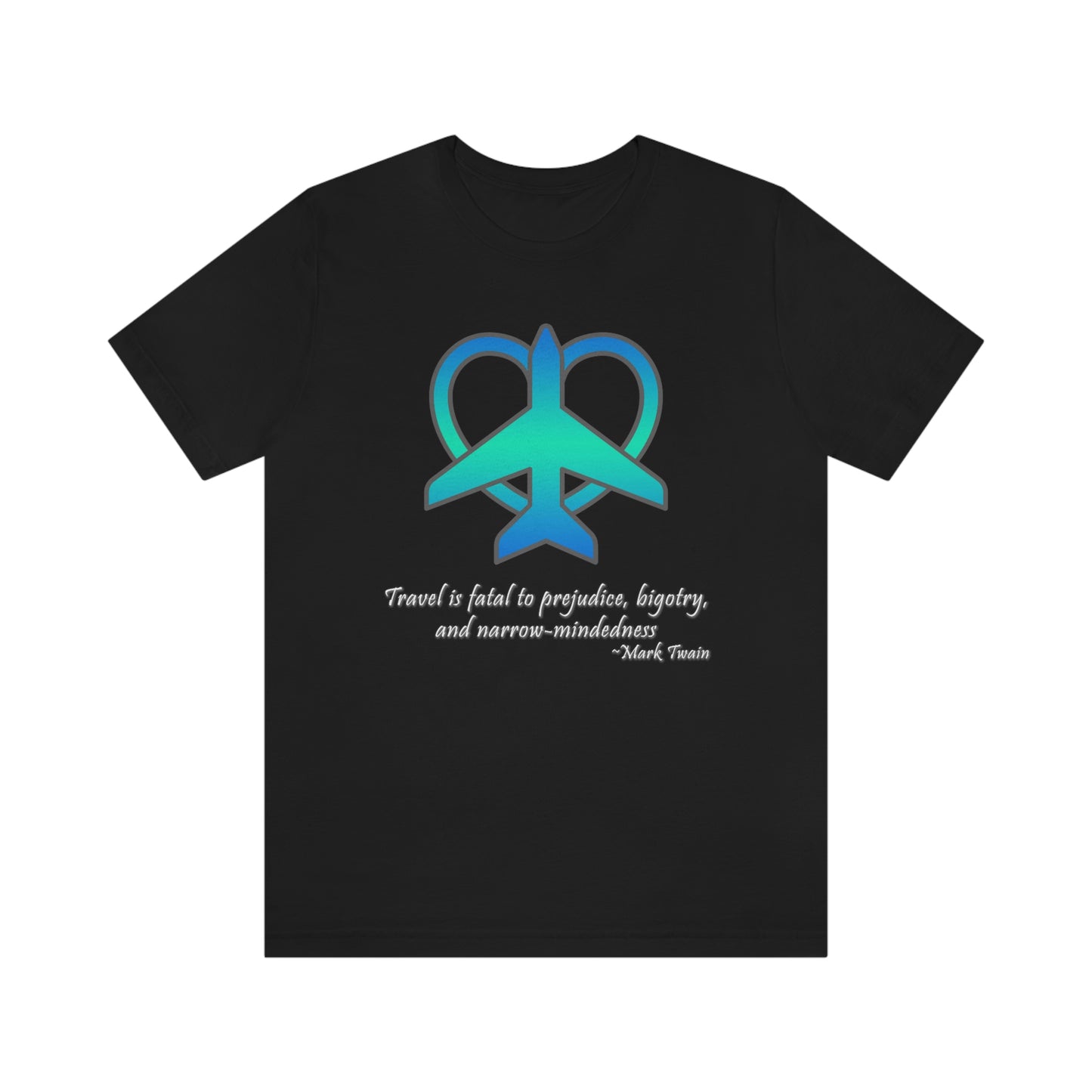 Travel - Fatal to Prejudice T-shirt (Blue/Green)