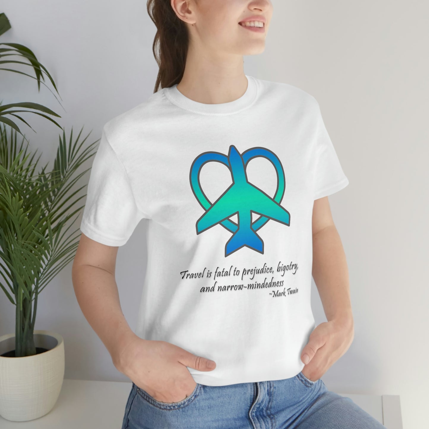 Travel - Fatal to Prejudice T-shirt (Blue/Green)
