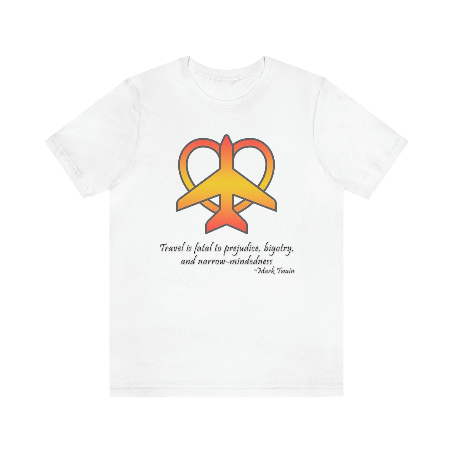 Travel - Fatal to Prejudice T-shirt (Orange/Yellow)
