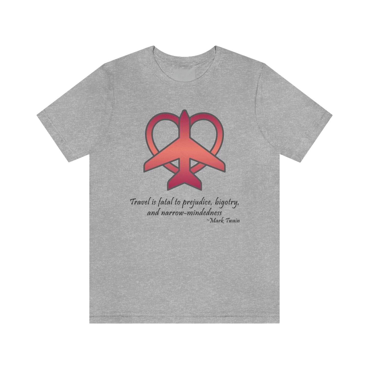 Travel - Fatal to Prejudice T-shirt (Red/Pink)