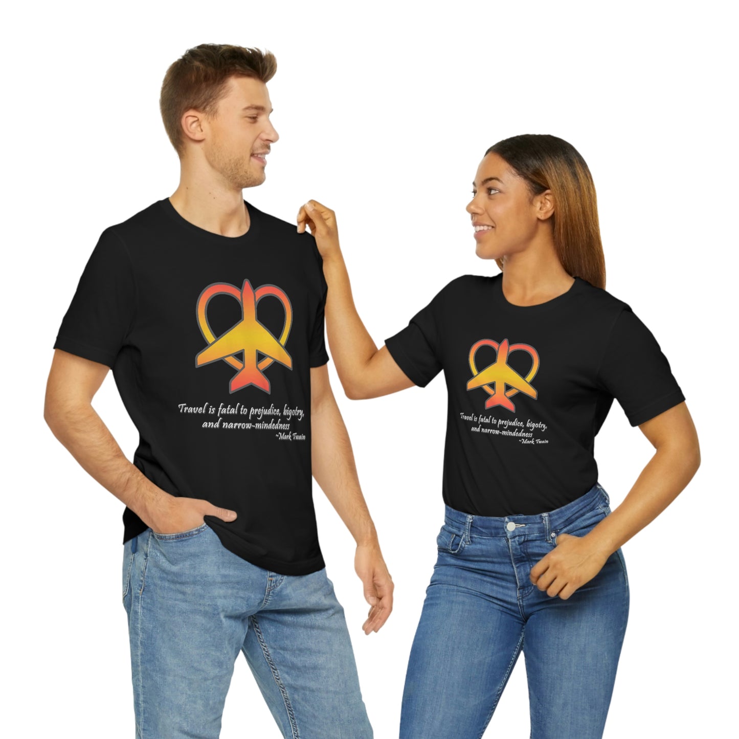 Travel - Fatal to Prejudice T-shirt (Orange/Yellow)