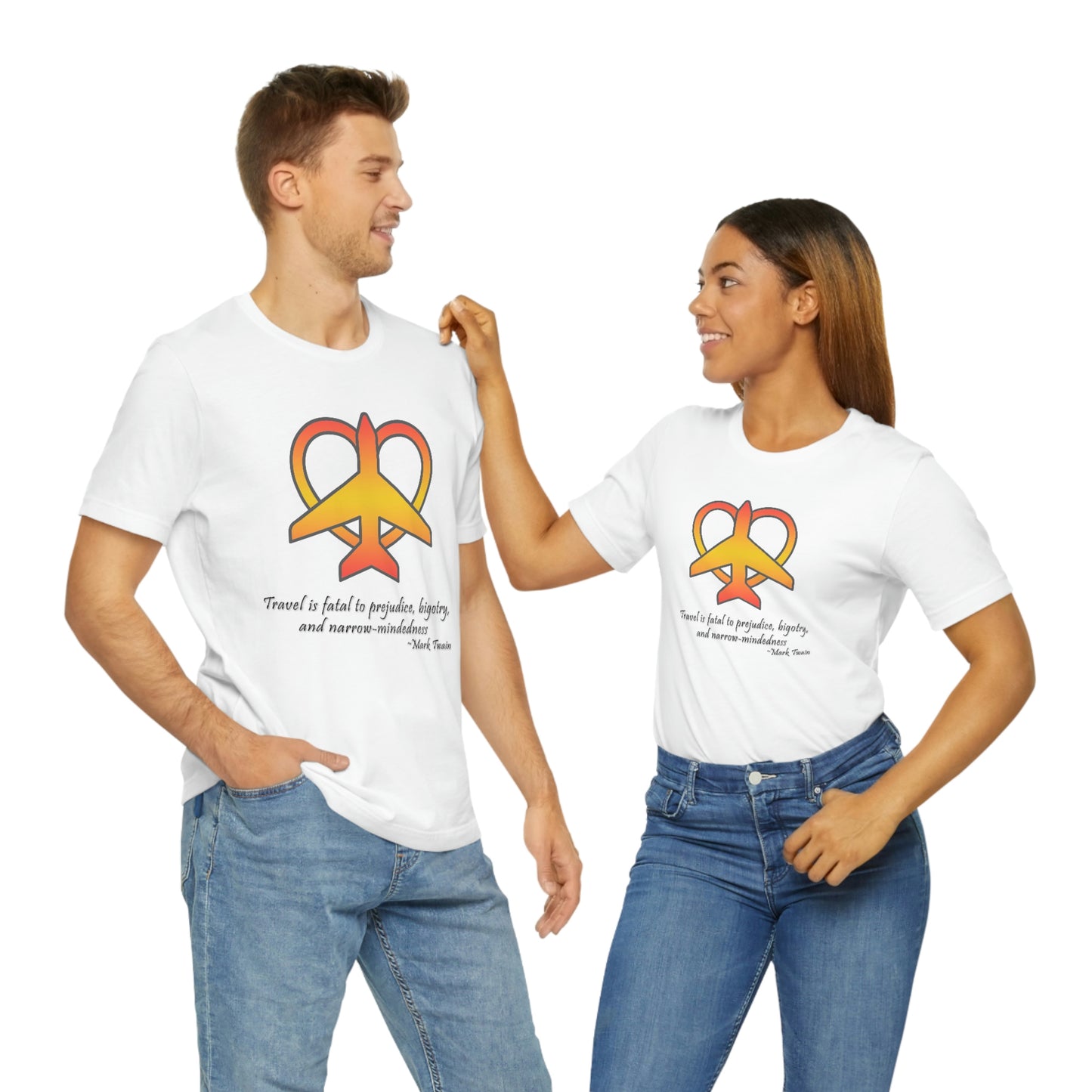 Travel - Fatal to Prejudice T-shirt (Orange/Yellow)