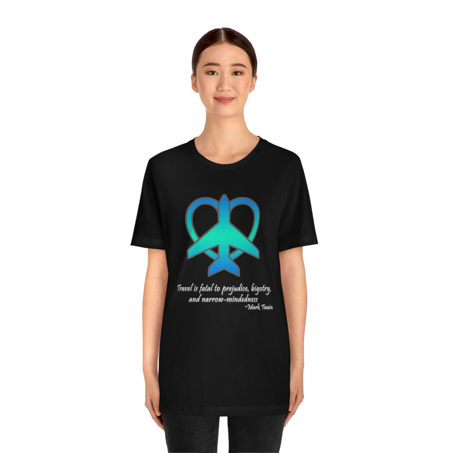 Travel - Fatal to Prejudice T-shirt (Blue/Green)
