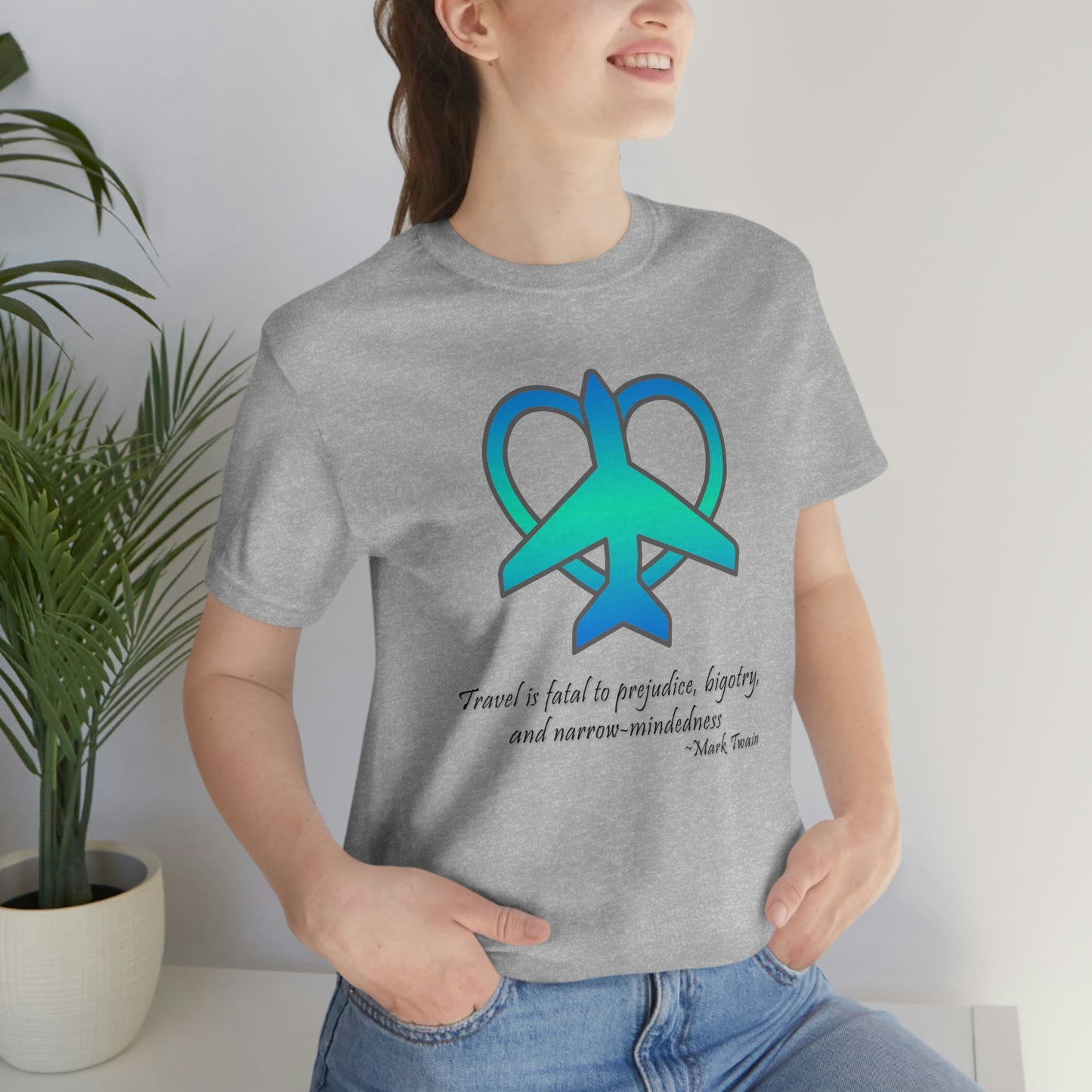 Travel - Fatal to Prejudice T-shirt (Blue/Green)
