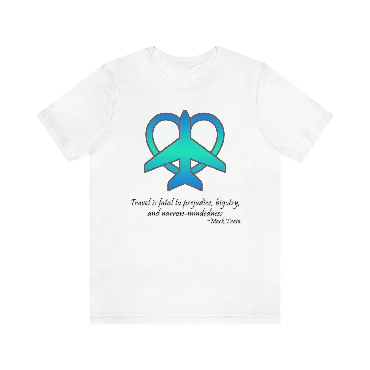 Travel - Fatal to Prejudice T-shirt (Blue/Green)