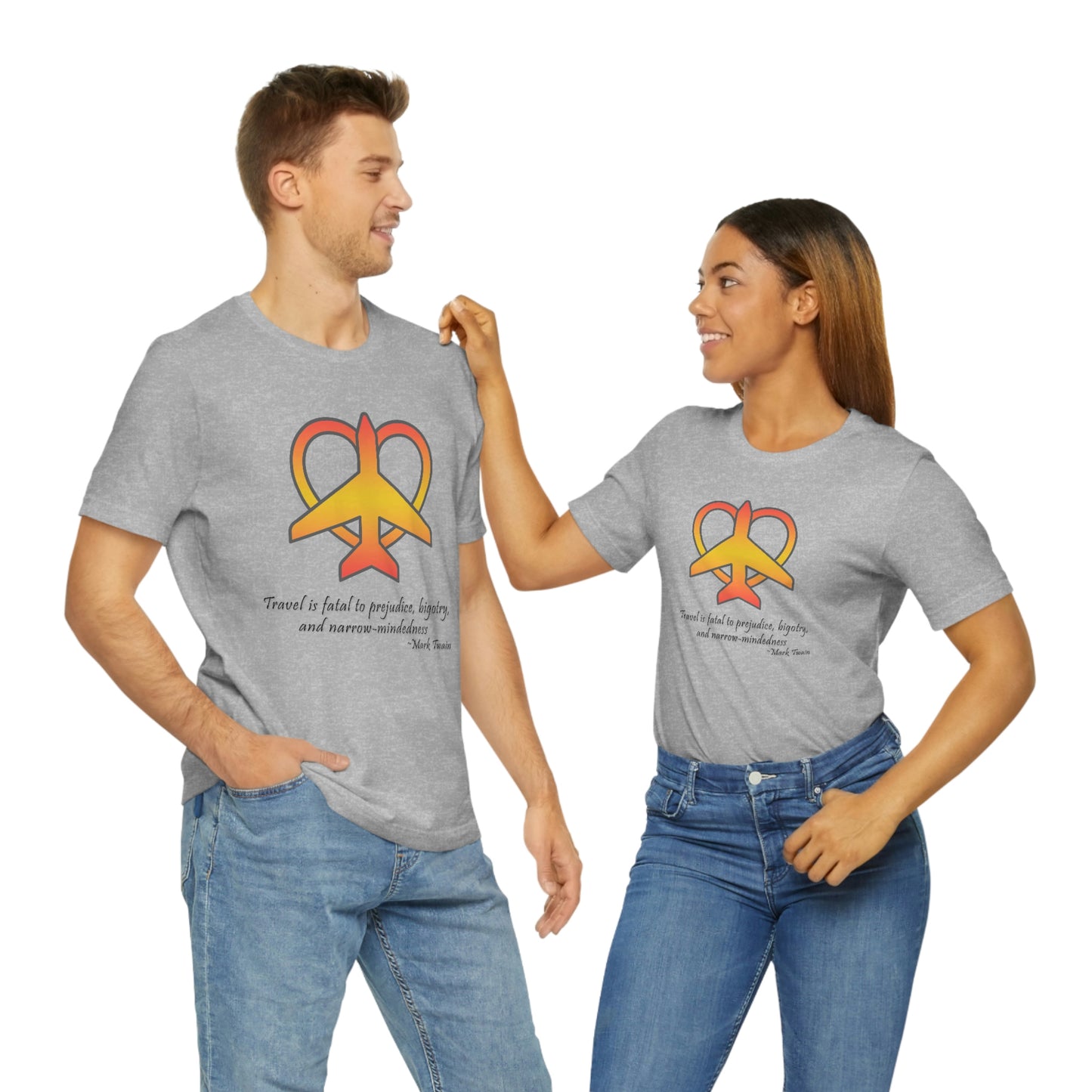 Travel - Fatal to Prejudice T-shirt (Orange/Yellow)
