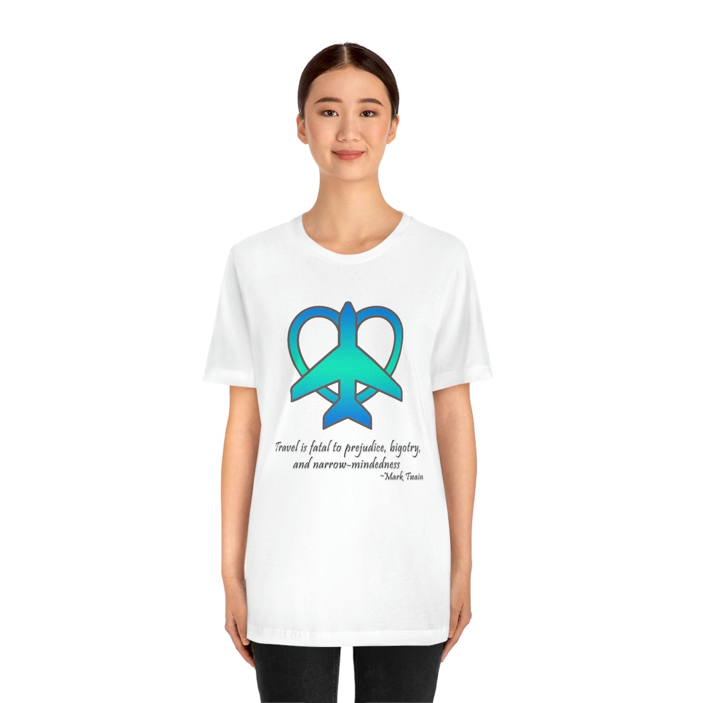 Travel - Fatal to Prejudice T-shirt (Blue/Green)