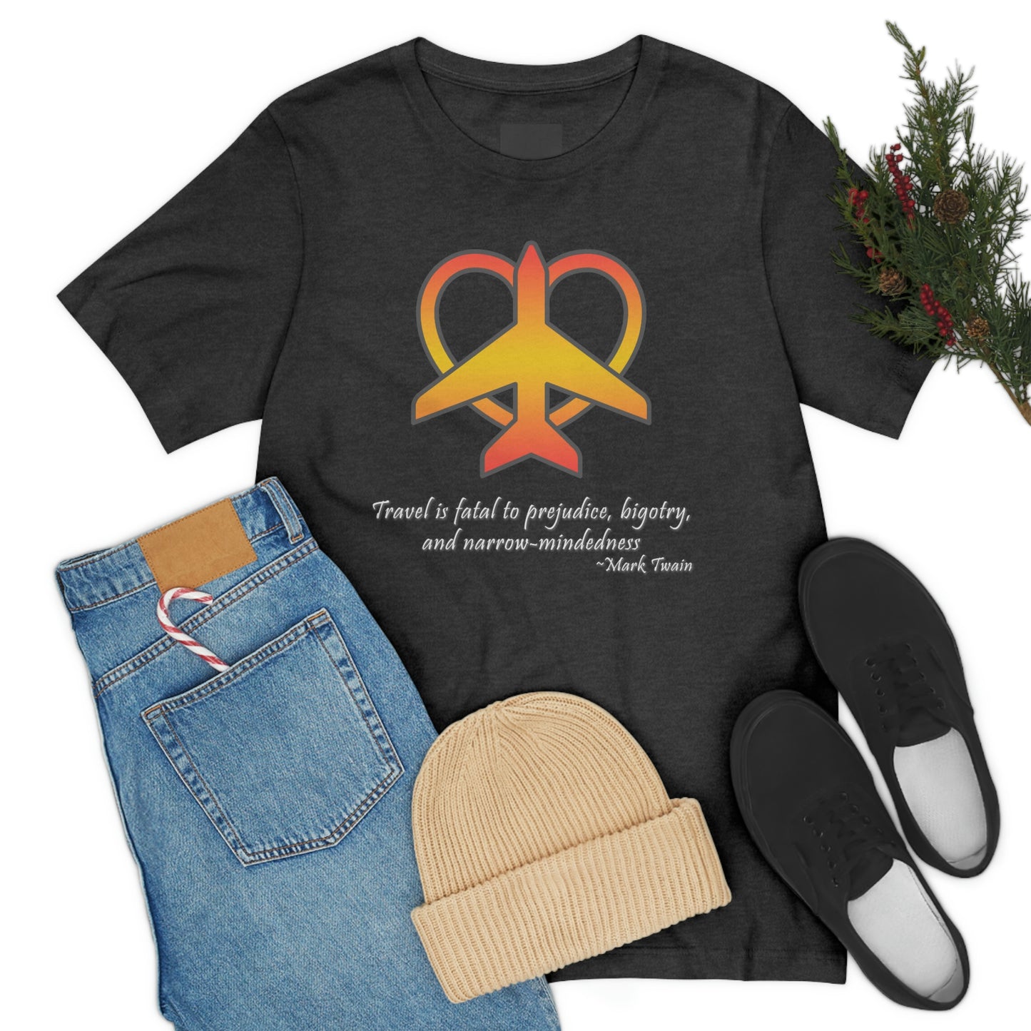 Travel - Fatal to Prejudice T-shirt (Orange/Yellow)