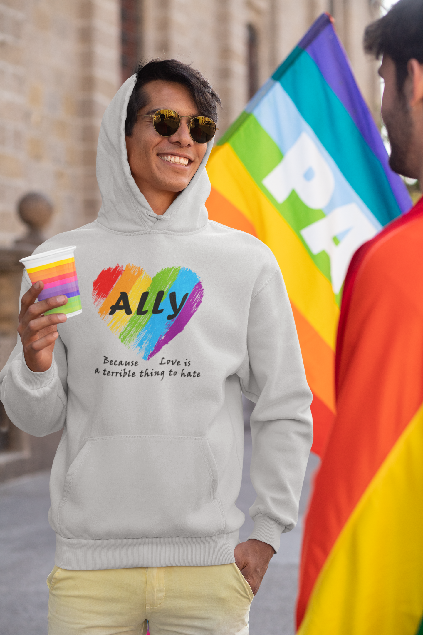 Ally - Love Is a Terrible Thing to Hate Unisex Hooded Sweatshirt