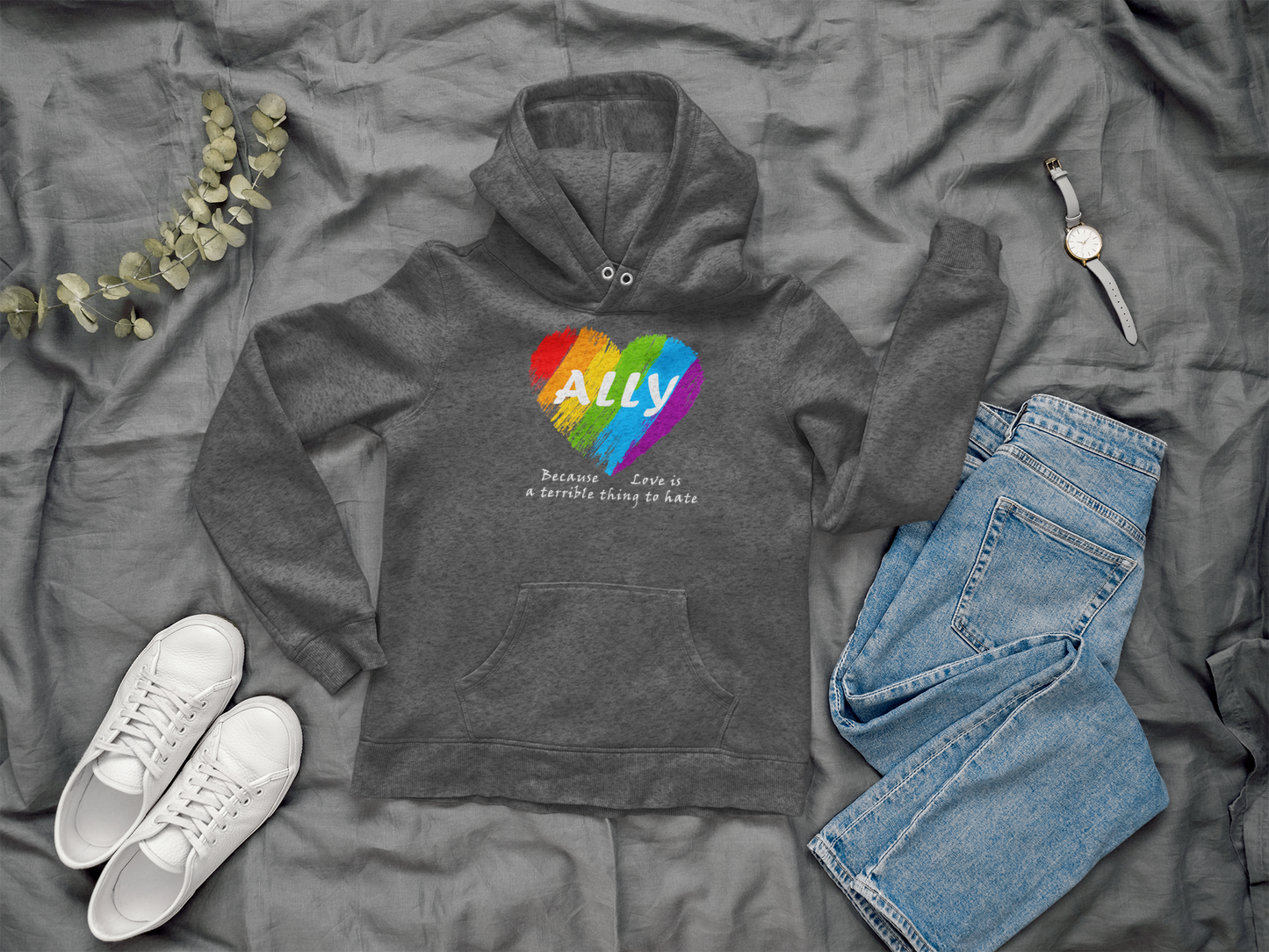 Ally - Love Is a Terrible Thing to Hate Unisex Hooded Sweatshirt