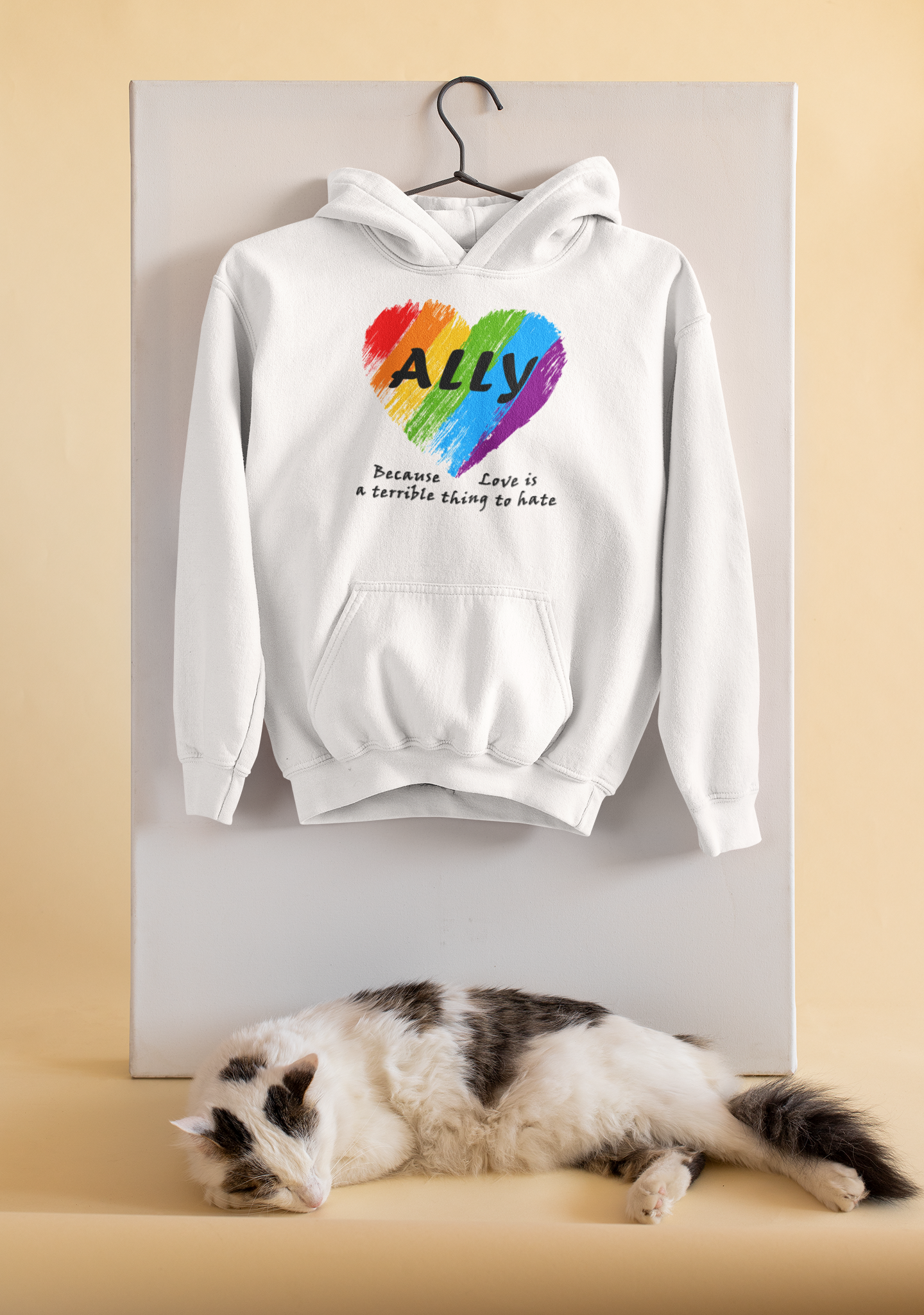 Ally - Love Is a Terrible Thing to Hate Unisex Hooded Sweatshirt