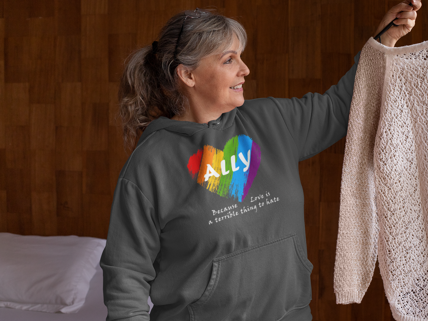 Ally - Love Is a Terrible Thing to Hate Unisex Hooded Sweatshirt