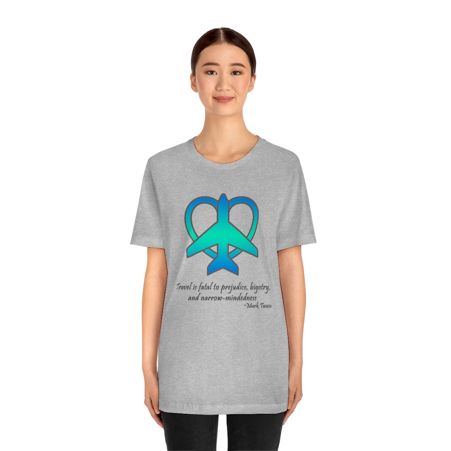 Travel - Fatal to Prejudice T-shirt (Blue/Green)